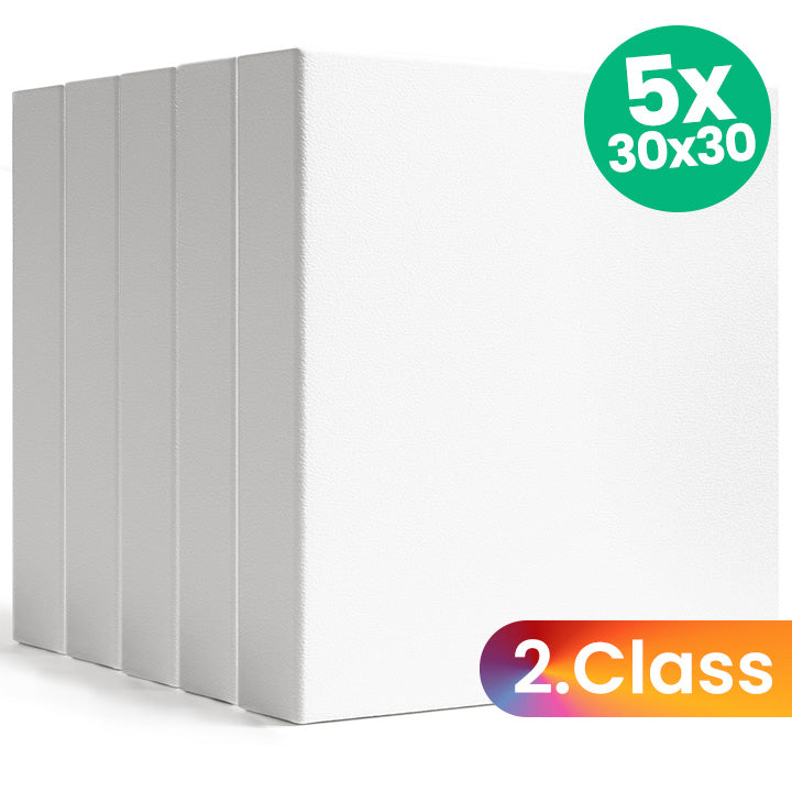 Set of 5 3D Stretched Canvases - 2nd Quality - 30x30 cm — image 1