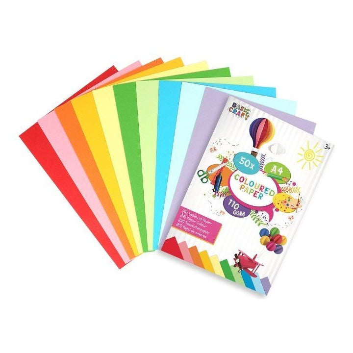 Set of 50 Colored Papers | various sizes — image 3