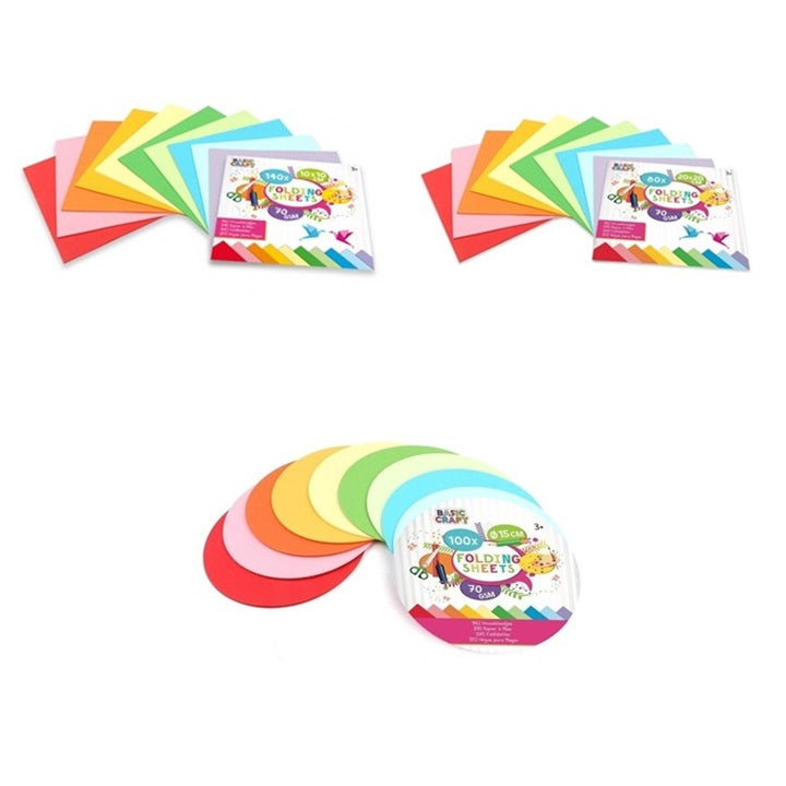 Set of colored paper | various sizes — image 1