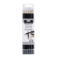 Set of Graphite Pencils for Sketching