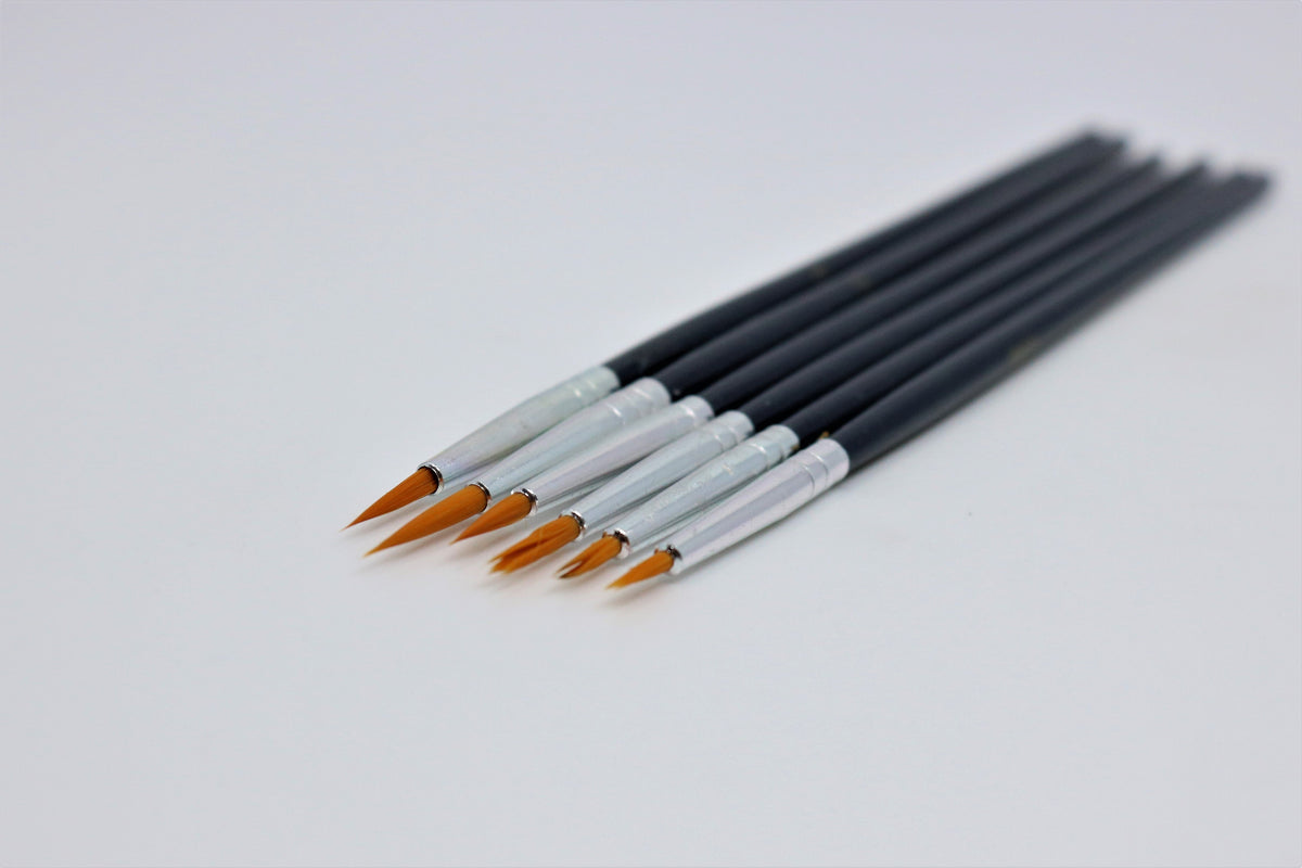 Set of Liner Brushes, 6-Piece – liner brush, 6 pcs/pack, from size 000
