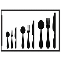 Set Self-Adhesive Cutlery Stencil A5