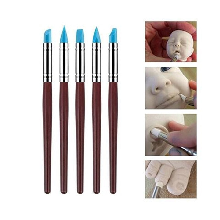 Set of 5 Silicone Brushes — Image 3