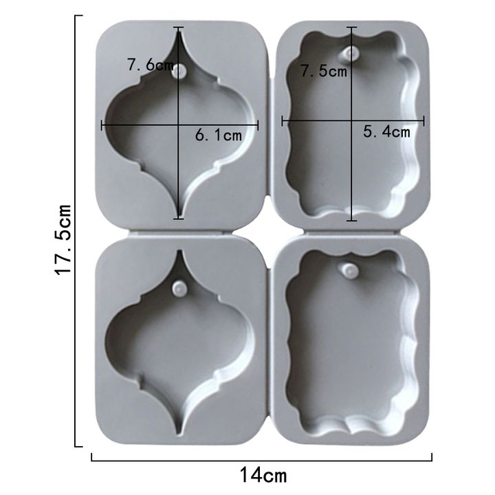 Silicone Casting Mold for Ornaments with a Hole — image 3