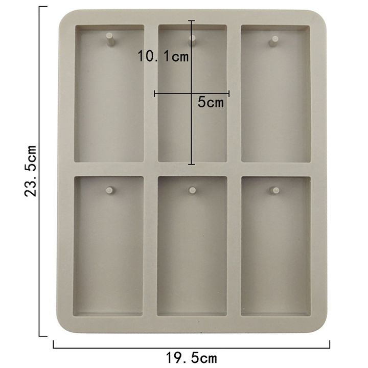 Silicone Casting Mold - Rectangle with Opening
