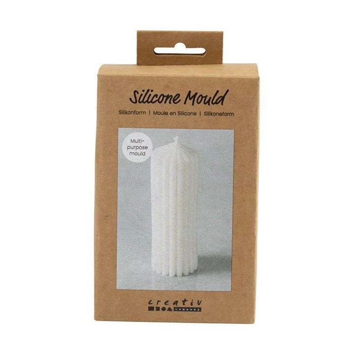 Silicone Mold - Ribbed Cylinder — image 1