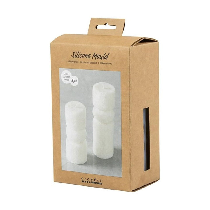 Silicone Mold - Ribbed Cylinder with Arch — image 3