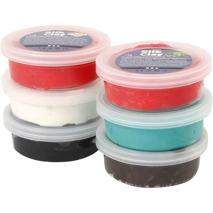 Silk Clay Christmas Modeling Clay, 6 x 14 g — image 1