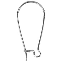 Silver Earring Hooks, 25 mm, Set of 6 — image 1