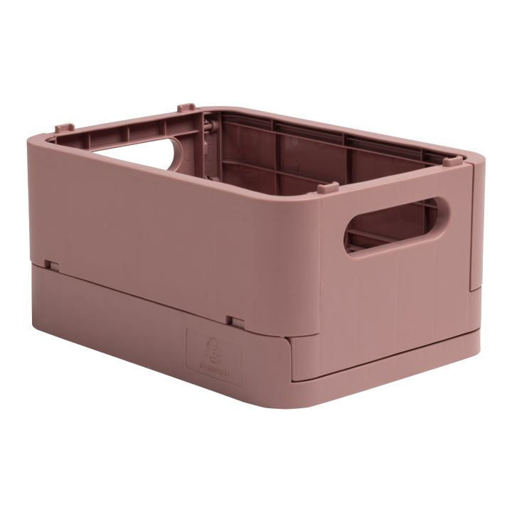 SKANDI Foldable Storage Box, Recycled PP, MINI – Dusty Rose