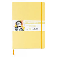 Sketchbook DARWI Soft Yellow A4 – 140 g/m², 80 Sheets