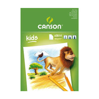 Sketching Pad CANSON Kids 90 g/m² – 30 sheets, A5 – A4