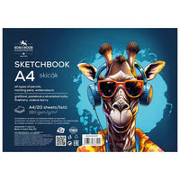 Sketching Paper Pad A4, 20 Sheets