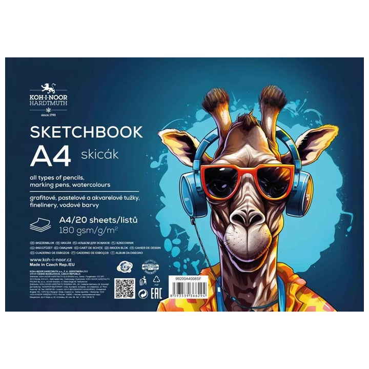 Sketching Paper Pad A4, 20 Sheets