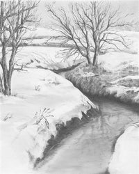 Sketching Set - Winter Stream