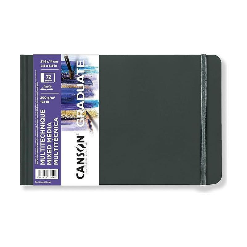 Skicár CANSON Graduate Art Book Mix Media 200 g/m² - 14 x 21.6 cm - 72 listov