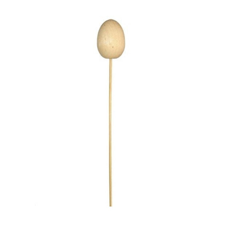 Small Wooden Egg on a Stick / 3.8 cm