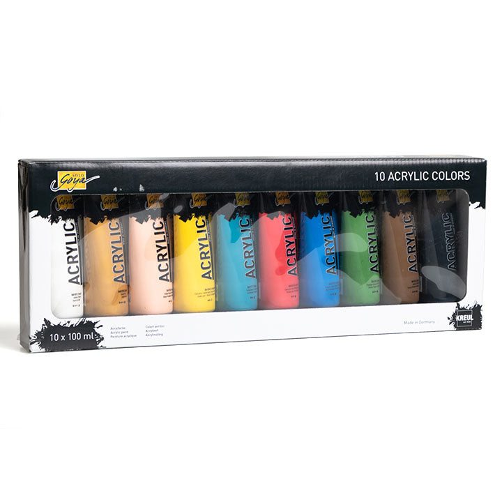 Solo Goya Acrylic Paints - ARTMiE Gold Matches | Set of 10 x 100 ml (4)