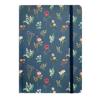 Spoko A5 Lined Notebook, 96 Pages - Flowers, image 1