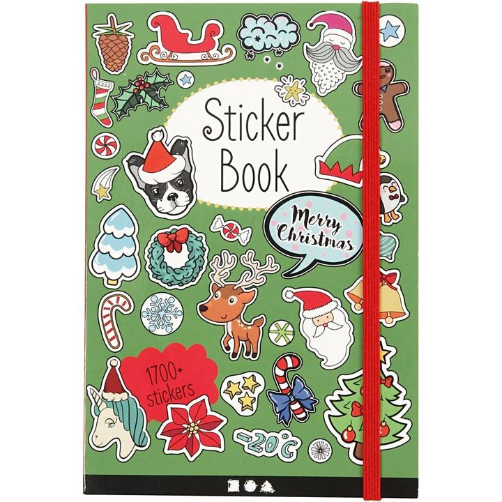 Sticker Book with Christmas Motifs