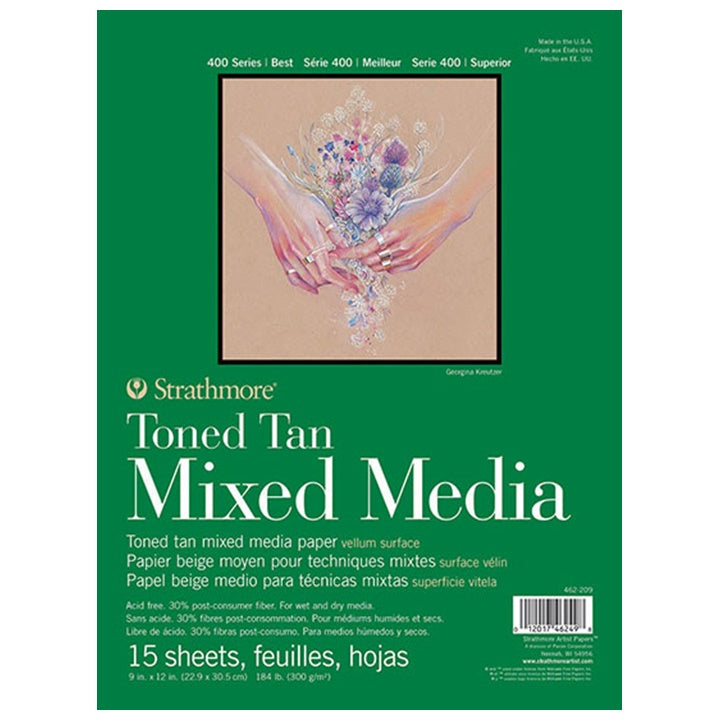Strathmore Mixed Media Tan Toned Paper | various sizes — image 1