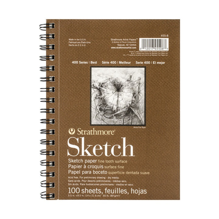 Strathmore Sketch Pad, 100 Sheets, 14.8 x 21 cm