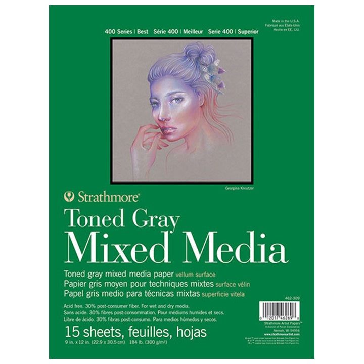 Strathmore Toned Paper Mixed Media Gray | various sizes — image 1