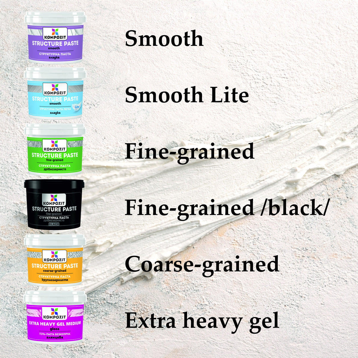 Structural Paste Set Kompozit 6 x 300 ml