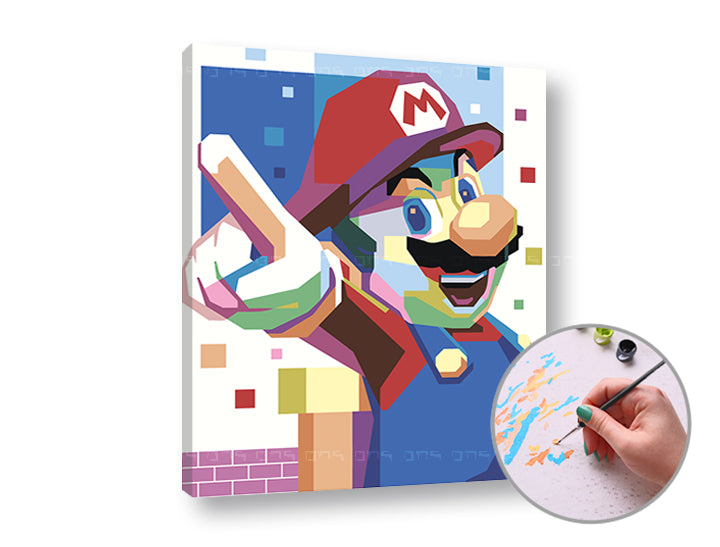 SUPER MARIO Paint by Numbers | Low Difficulty - image 3