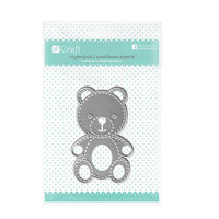 Teddy Bear Die-Cutting Template, 4.1 x 6.2 cm