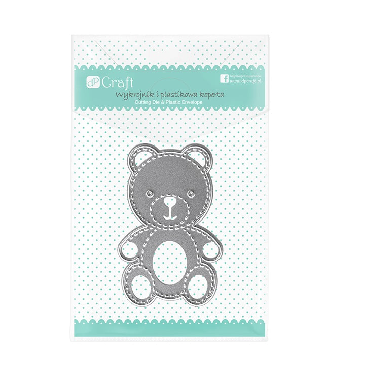 Teddy Bear Die-Cutting Template, 4.1 x 6.2 cm