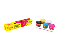 Tempera paint set JOVI 5 x 35 ml with brush