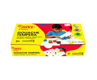 Tempera paint set JOVI 7 x 35 ml with brush