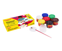 Tempera paint set JOVI 7 x 35 ml with brush