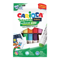 Textile Tempera Paint Sticks Carioca – Set of 10