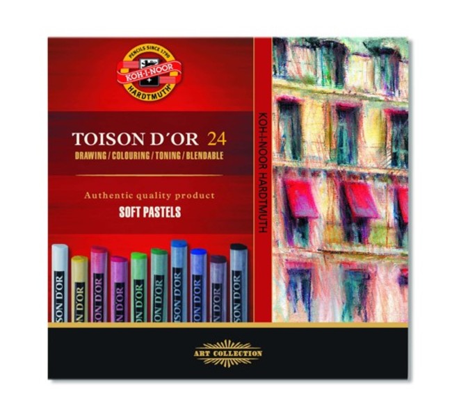 TOISON D OR Soft Pastels Set, 24-Piece