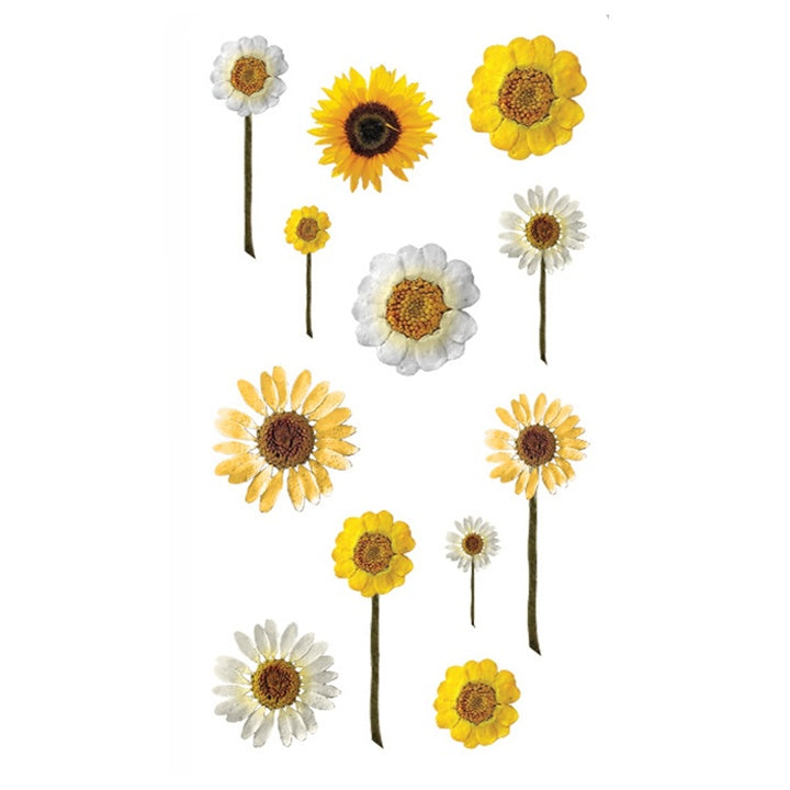 Transparent PVC Stickers | Flowers, 49 pcs — image 2
