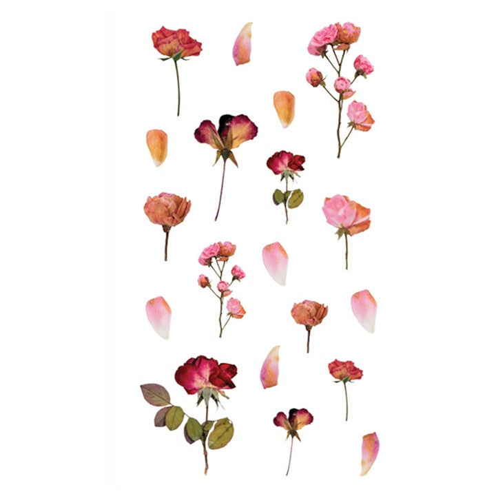 Transparent PVC Stickers | Flowers, 49 pcs — image 3