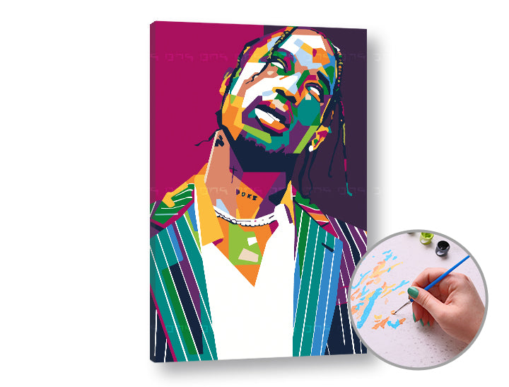 TRAVIS SCOTT Paint by Numbers | Low Difficulty — image 2