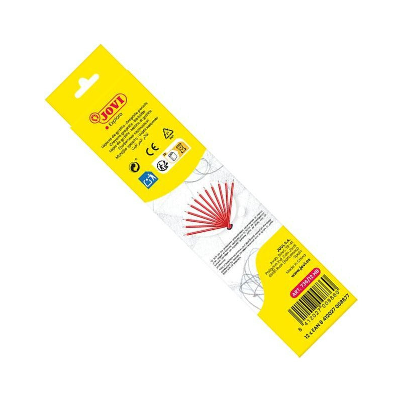 Triangular Graphite Pencils JOVI HB 12 pcs