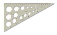 Triangular Ruler with 18 Circles