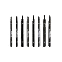 UNI PIN Calligraphy Fineliner Set of 8 — image 2