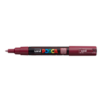 UNI POSCA PC-1M Marker, 0.7 - 1 mm – Burgundy (60)