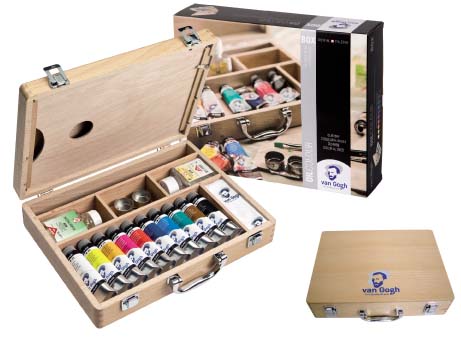 Van Gogh Oil Paints Case, Basic Set, 10 x 40 ml