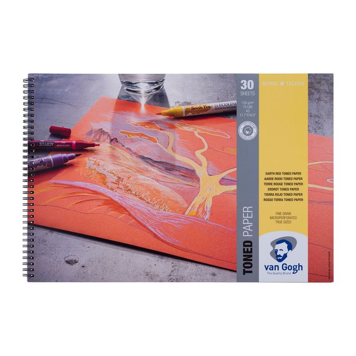 Van Gogh Toned Paper Earth Red | various sizes — image 1