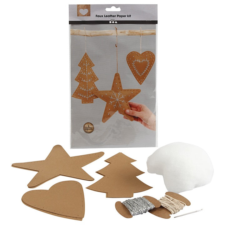 Christmas Ornaments Made of Faux Leather - 11 pcs — image 2