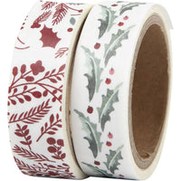 Washi Tape Set Holly and Branches