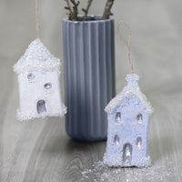 White Glitter Set of 3