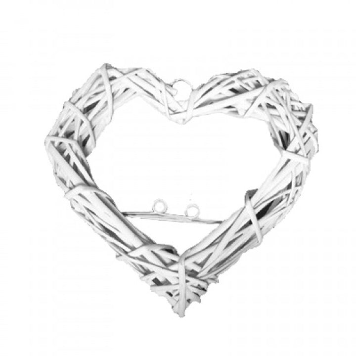 Wicker Heart with Metal Hooks | various sizes — image 1