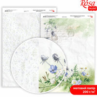 Wild Flowers A4 Scrapbooking Paper | various motifs — image 2